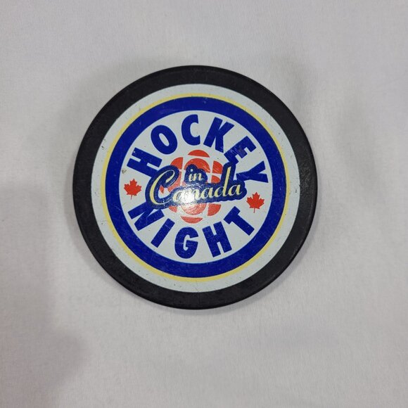 Hockey Night in Canada Pizza Hut Vintage 1990s Hockey Puck - Picture 2 of 2